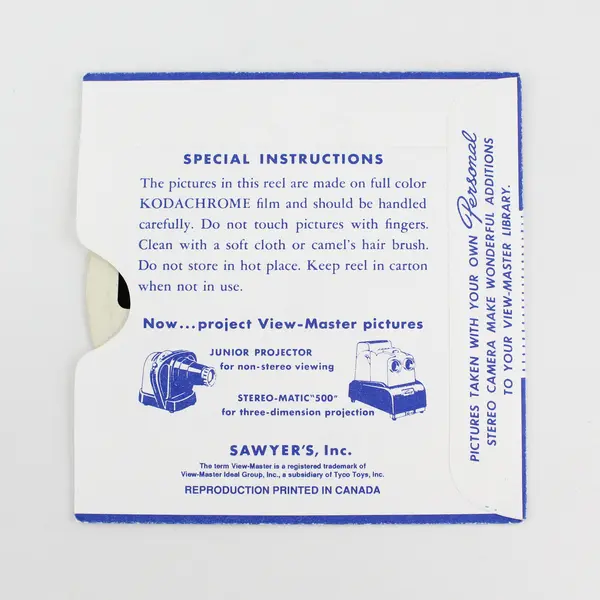 Vintage View-Master Buffalo Bill Jr Horse Thieves TV Show 1955 Single Reel 965B