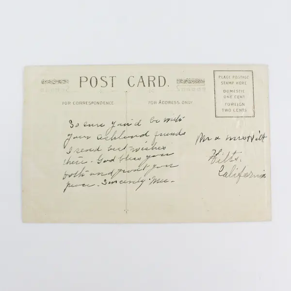 Vintage A Joyous Christmas Embossed Greeting Card Postcard 