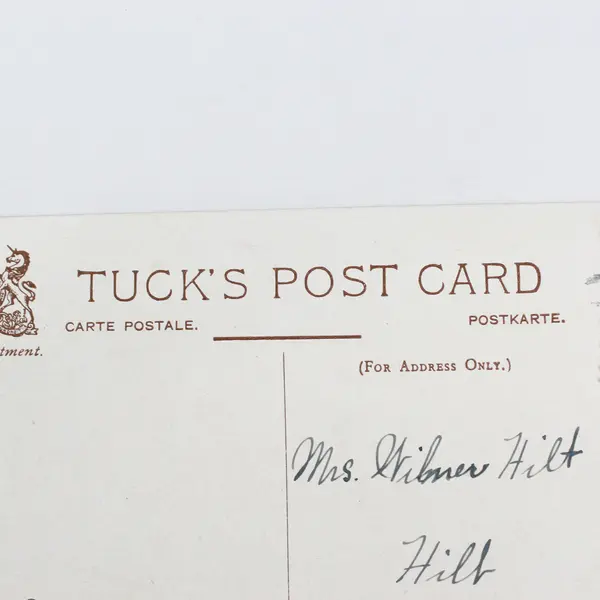 Vintage Christmas Greetings Snow Scene Embossed Postcard Tuck & Sons