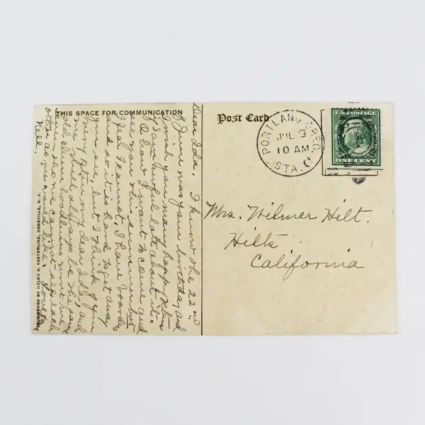Vintage 1910 Greeting Card Four Pounds Of Love Poem Postcard Helen A. Casterline