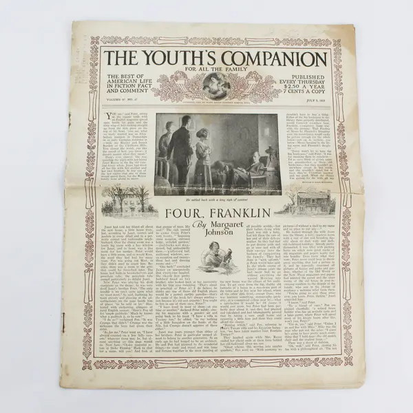 Vintage The Youth's Companion Magazine July 5 1923 Four Franklin