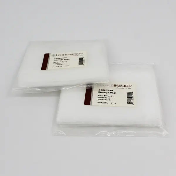 Lot Of 2 Packages Light Impressions Archival Ephemera Storage Bags 200 Total
