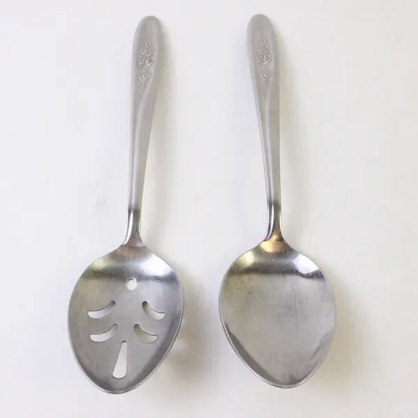 Imperial Intl Brewster Rose Pattern SS Serving Set 8.25" Each Rare HTF Pattern