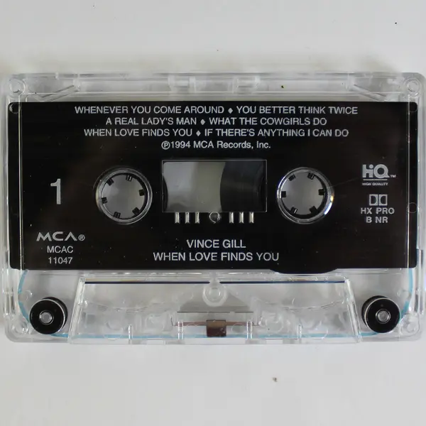 Vince Gill When Love Finds You Cassette 1994 MCA Records