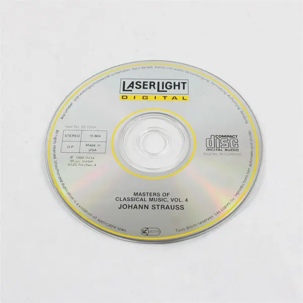 Masters Of Classical Music: Strauss Vol. 4 LaserLight Digital CD 1988