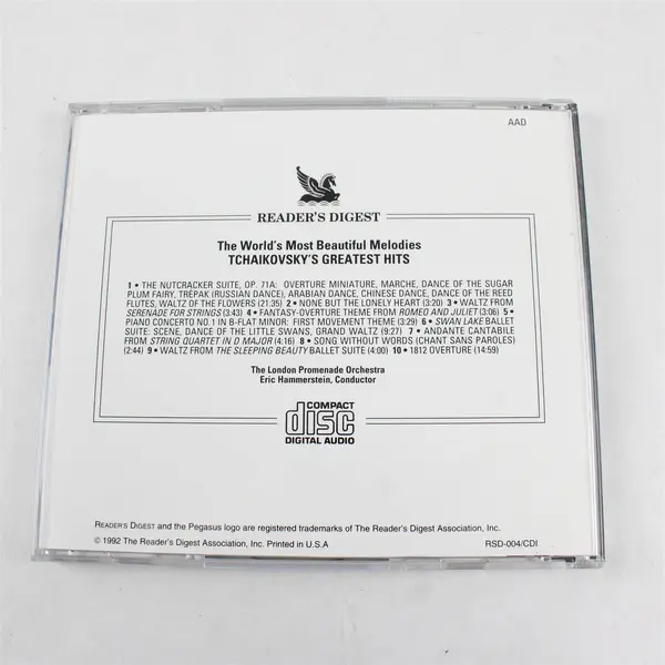 The World's Most Beautiful Melodies Tchaikovsky's Greatest Hits CD 1991 