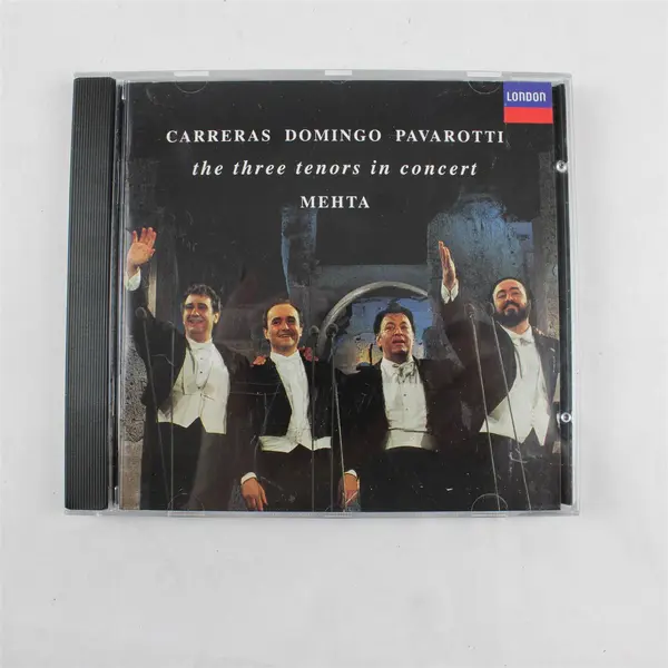 The Three Tenors In Concert CD Carreras Domingo Pavarotti Mehta 1990 Good