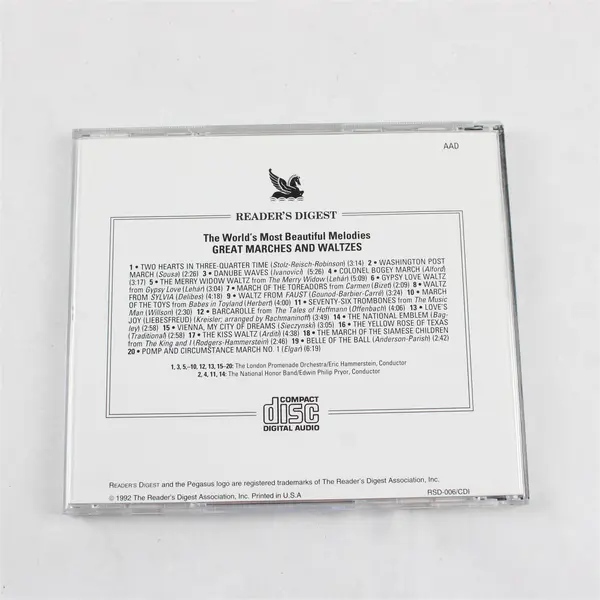Great Marches & Waltzes The World's Most Beautiful Melodies CD 1991