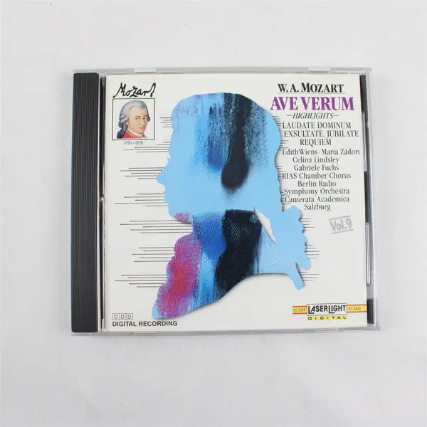 W. A. Mozart Ave Verum Highlights Vol. 9 LaserLight Digital CD 1990