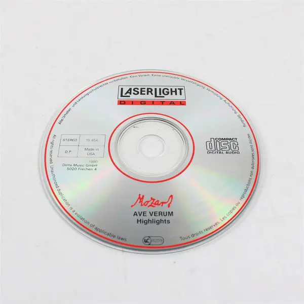 W. A. Mozart Ave Verum Highlights Vol. 9 LaserLight Digital CD 1990