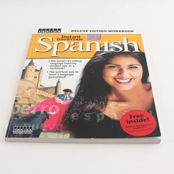 Instant Immersion Spanish The Euro Method Deluxe Ed Workbook W/Audio CD 2003 PB