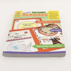 Evan-Moor Easy File Folder Reports Grades 3-6 2004 Paperback Unmarked Good