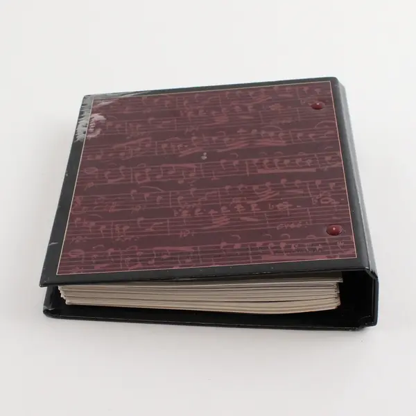 Vintage A-Z of Music 2-Ring Hardcover Binder 1999 IMP Inc A-Z Card Series Good