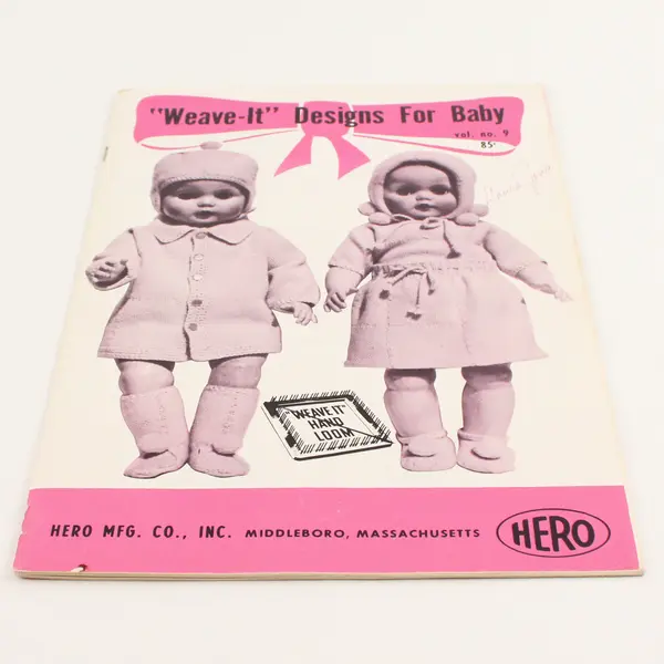 Vintage 1967 Hero MFG Weave-It Designs For Baby Vol #9 Handloom Craft Book PB
