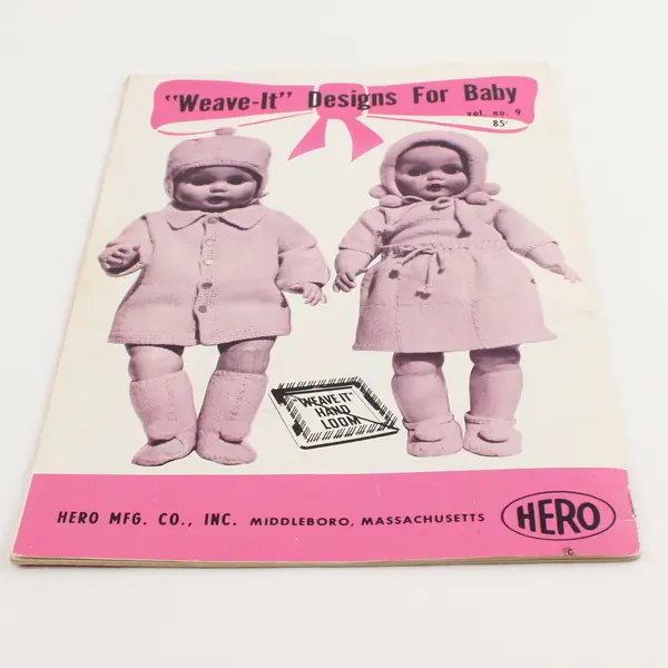 Vintage 1967 Hero MFG Weave-It Designs For Baby Vol #9 Handloom Craft Book PB
