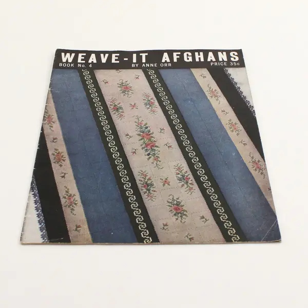 Weave-It Afghans by Anne Orr 1937 Craft Book for Handlooms Book #4 PB Good