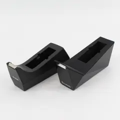 Lot of 2 Scotch Black Desktop Tape Dispensers Models C-17 & C-38 Missing Core