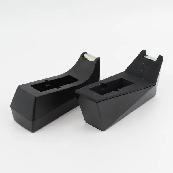 Lot of 2 Scotch Black Desktop Tape Dispensers Models C-17 & C-38 Missing Core