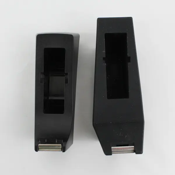 Lot of 2 Scotch Black Desktop Tape Dispensers Models C-17 & C-38 Missing Core