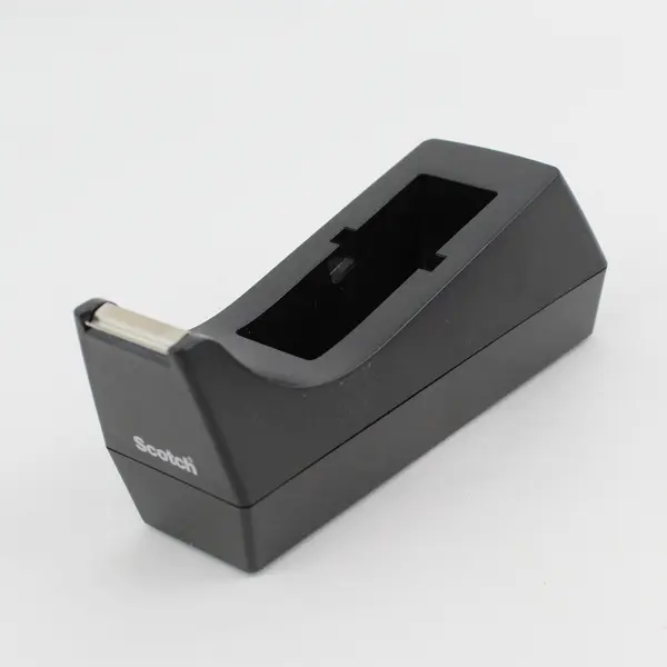 Lot of 2 Scotch Black Desktop Tape Dispensers Models C-17 & C-38 Missing Core