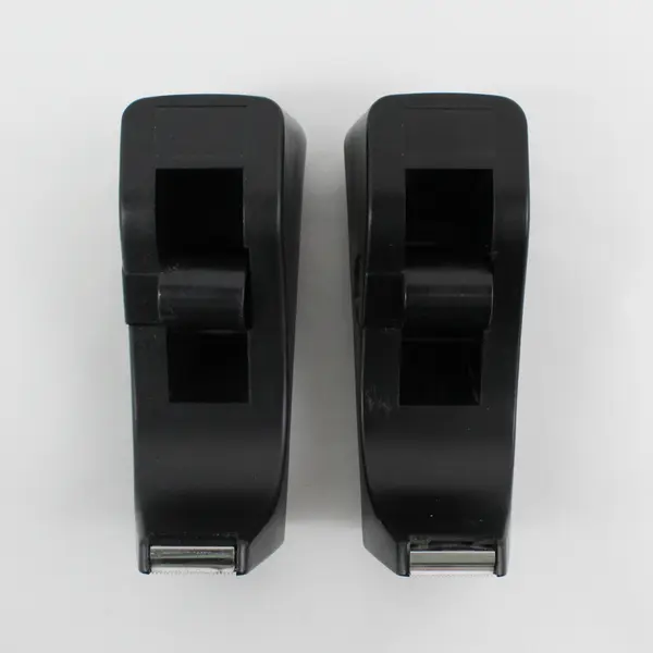 Lot of 2 Black Desktop Tape Dispensers Unbranded Good Condition