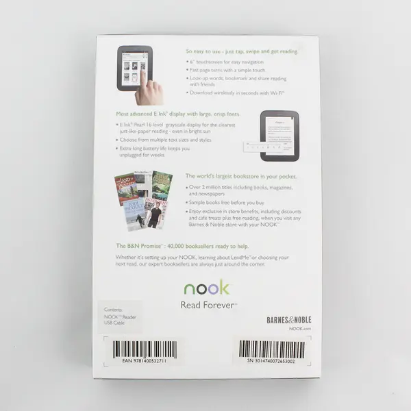 Barnes & Noble Nook Reader BNRV300 2GB, Wi-Fi, 6in eBook Reader 