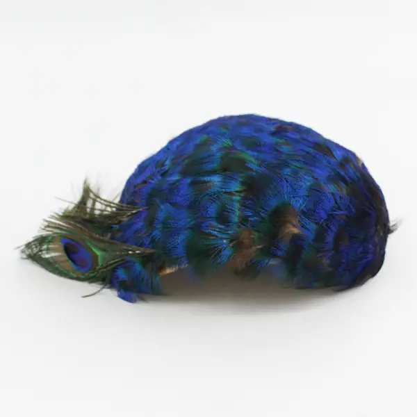 Vintage Mid Century Peacock Feather Ladies Hat
