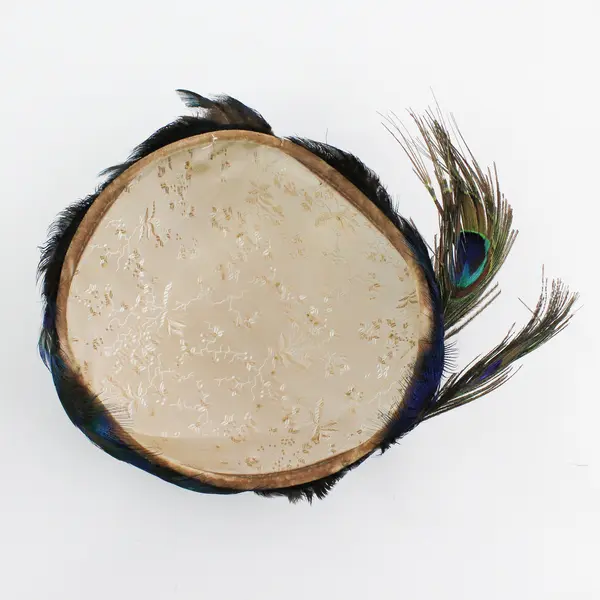 Vintage Mid Century Peacock Feather Ladies Hat