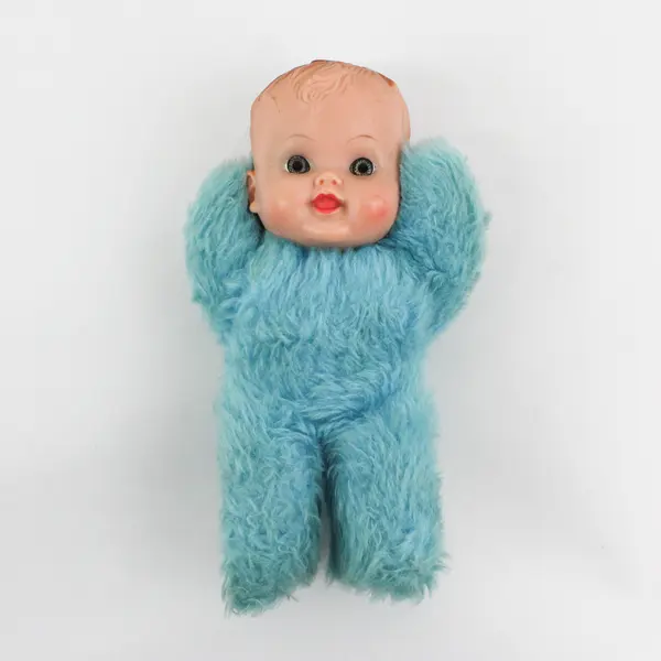 Vintage Cuddle Toys By Douglas Baby Boy Doll Blue Pajamas Body Soft