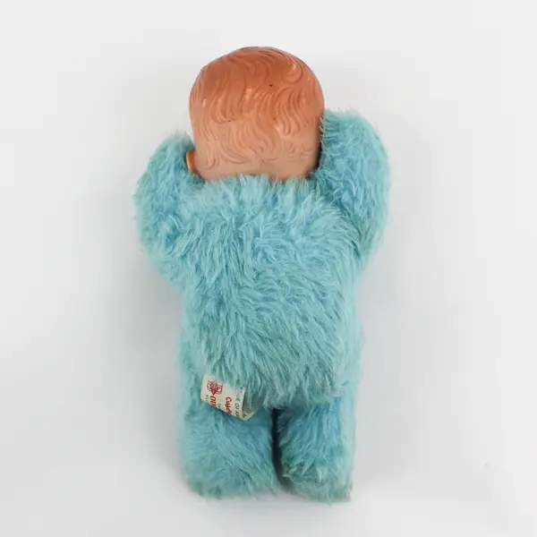 Vintage Cuddle Toys By Douglas Baby Boy Doll Blue Pajamas Body Soft