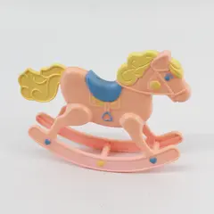 1984 Mattel Heart Family Pink Toddler Doll Rocking Horse  