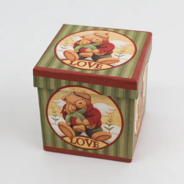 3 Piece Lindy Bowman Teddy Bear Christmas Gift Box Set By Teresa Kogot