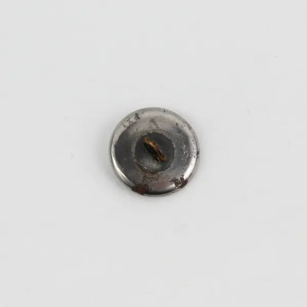 Antique Faceted Metal  Botanical Design Shank Button 5/8"