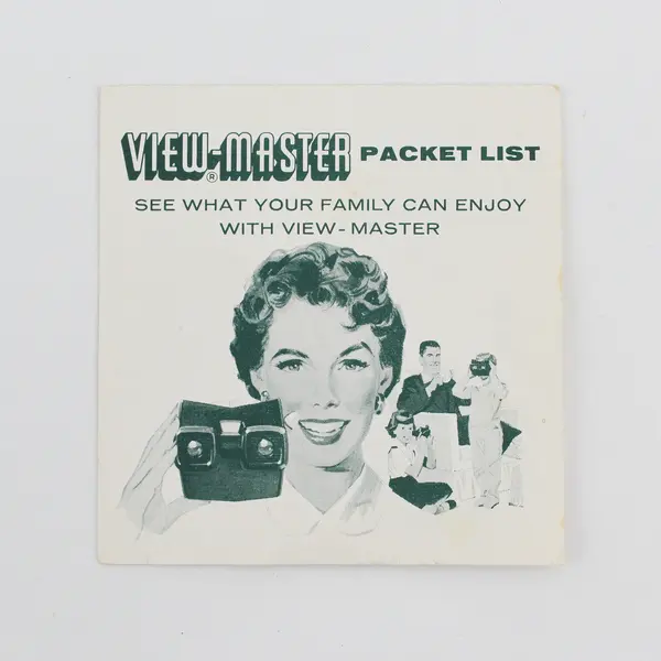 Lot Of 2 Vintage View-Master Packet Lists Brochure Ephemera