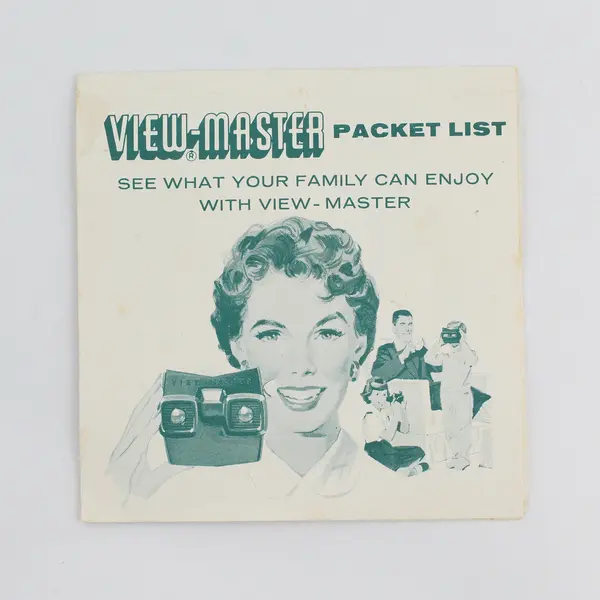 Lot Of 2 Vintage View-Master Packet Lists Brochure Ephemera
