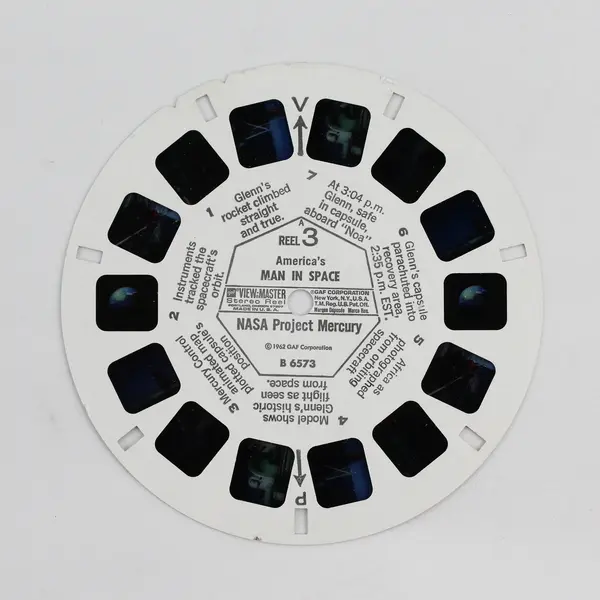 Vintage View-Master America's Man In Space NASA Project Mercury Single Reel