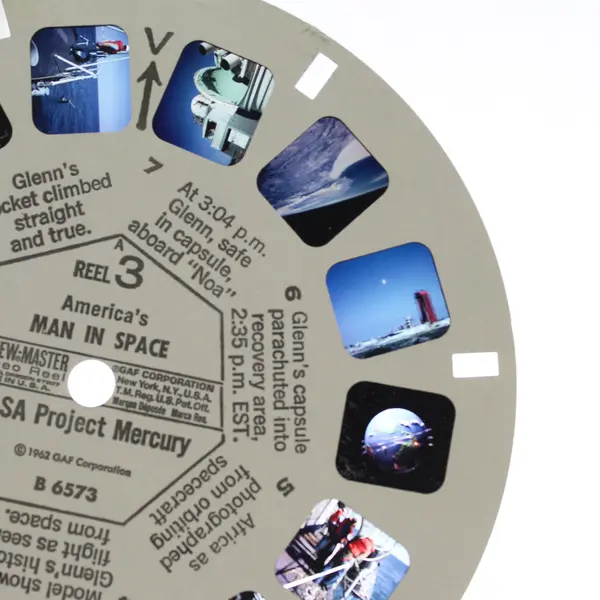 Vintage View-Master America's Man In Space NASA Project Mercury Single Reel