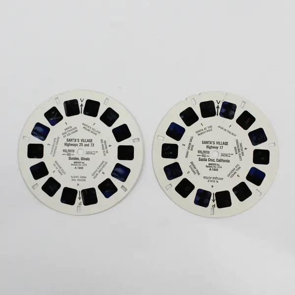 Lot Of 2 View-Master Santa's Village Reels A1352 A1353 California Illinois 