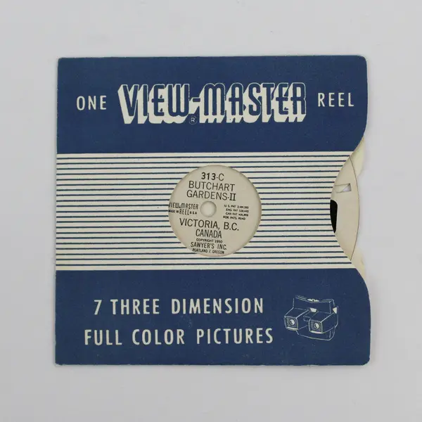 Vintage View-Master Butchart Garden II Victoria B.C. Canada Single Reel 313-C 