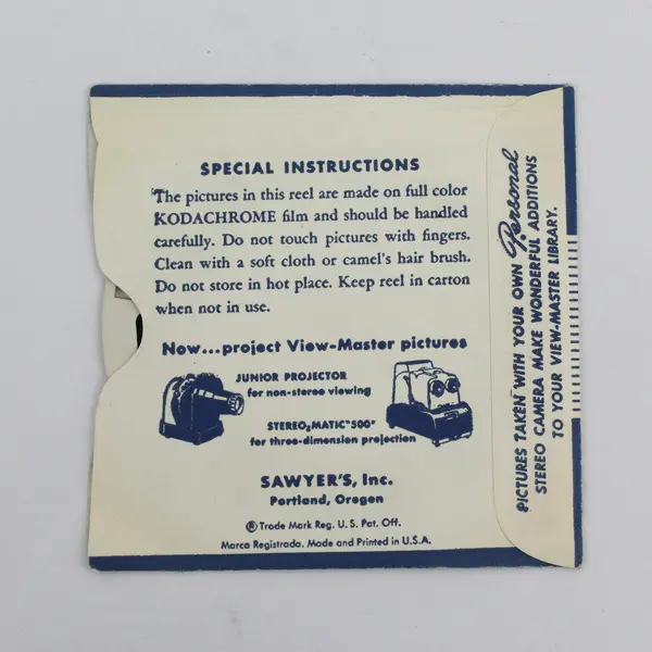 Vintage View-Master Butchart Garden II Victoria B.C. Canada Single Reel 313-C 