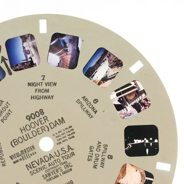Vintage View-Master Hoover Dam Nevada USA Single Reel 9008