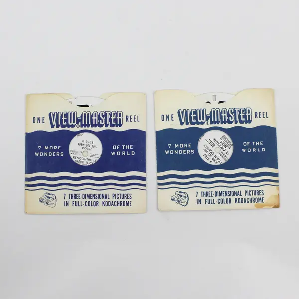 Lot Of 2 View-Master Robin Des Bois (Robin Hood) Reels B 3782 B 3783 Belgium 