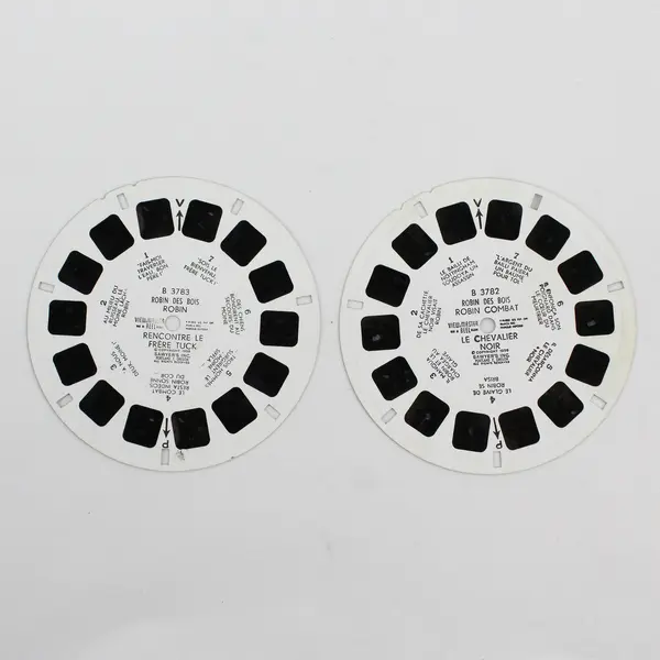 Lot Of 2 View-Master Robin Des Bois (Robin Hood) Reels B 3782 B 3783 Belgium 
