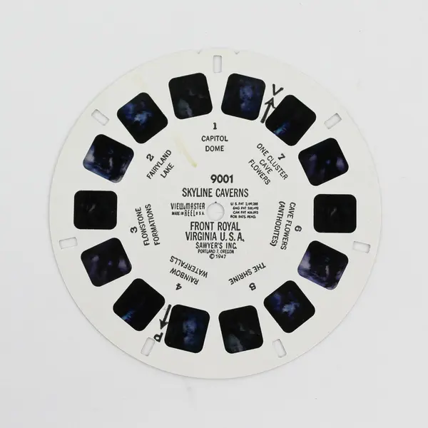 Vintage View-Master Skyline Caverns Front Royal Virginia USA Single Reel 9001