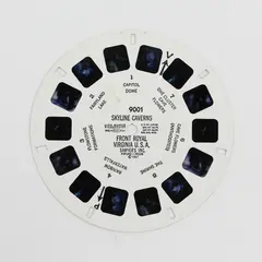 Vintage View-Master Skyline Caverns Front Royal Virginia USA Single Reel 9001