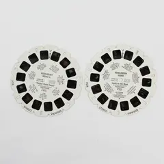Lot Of 2 View-Master Huckleberry Hound Reels Lands On Moon Project Green Thumb