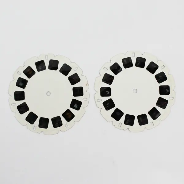 Lot Of 2 View-Master Huckleberry Hound Reels Lands On Moon Project Green Thumb
