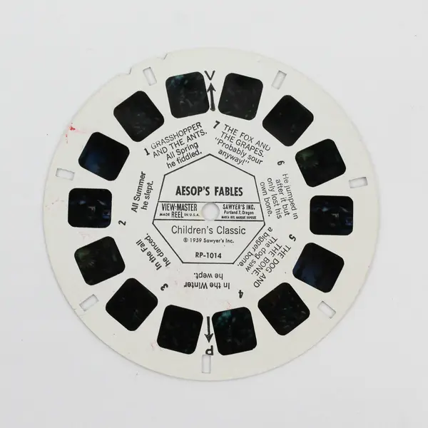 Lot Of 2 View-Master Children's Reels Yogi Bear B 5122 Aesop's Fables RP-1014