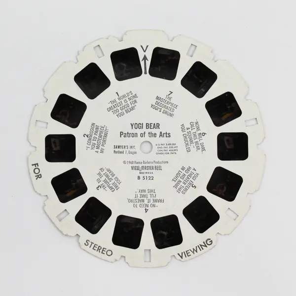 Lot Of 2 View-Master Children's Reels Yogi Bear B 5122 Aesop's Fables RP-1014