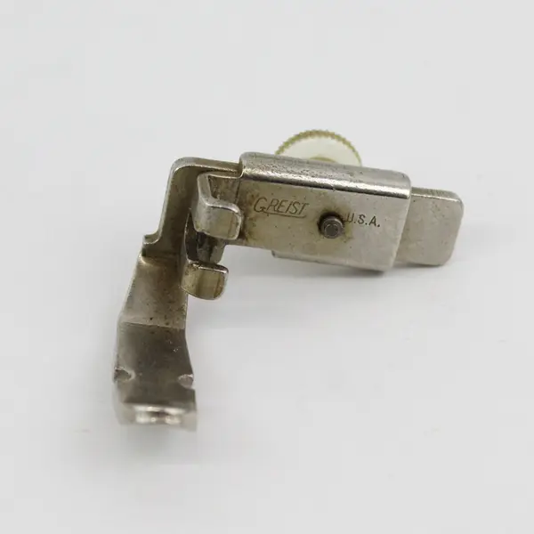 Greist USA High Shank Rigid Zipper Cording Presser Foot Adjustable Bar